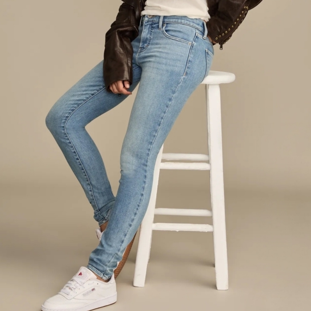 Lucky Brand Size 28R Womens Ava Mid Rise Skinny Blue Jeans‎